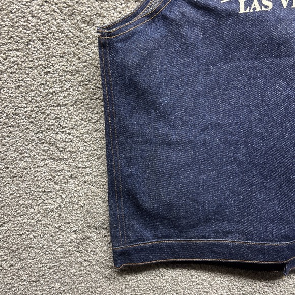 Vintage AFSCME White Oak Cone Denim Mens Vest XL 30th Convention Vegas 1992 NEW - Picture 4 of 16